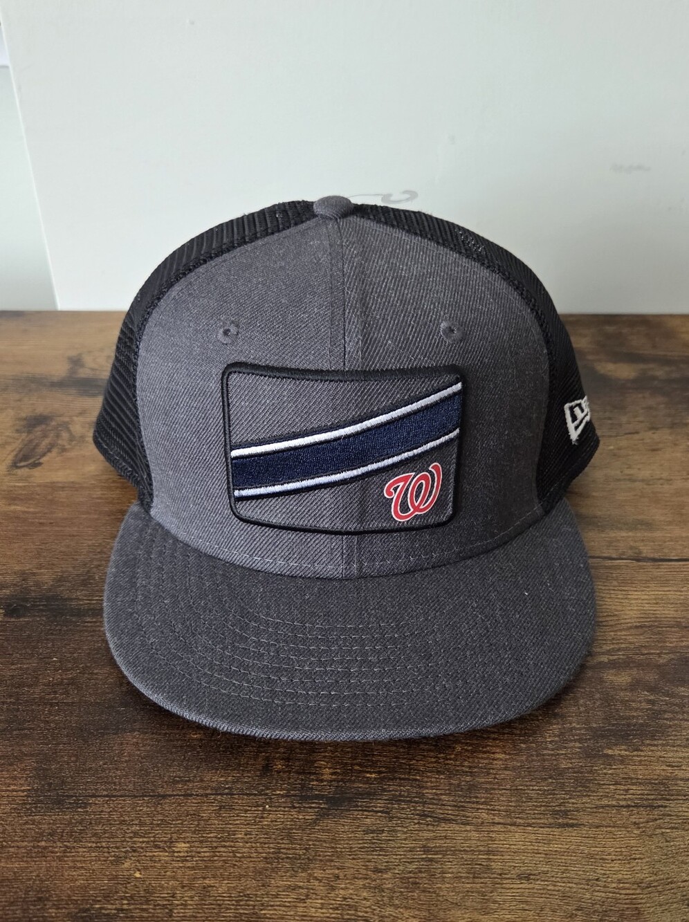 EUC Washington Nationals New Era Slant Trucker 9FIFTY Snapback Hat